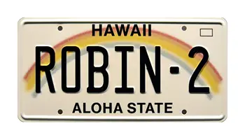 Magnum PI | Robin-2 | Metal Estampado da Placa de Licença -Licença de Placa de Placa de Licença Quadros Carro Decoração da Placa de Licença